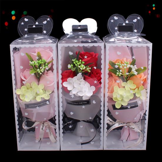 1 Bouquet Artificial Soap Mother Day Rose Flower Valentine Gift Wedding Decor