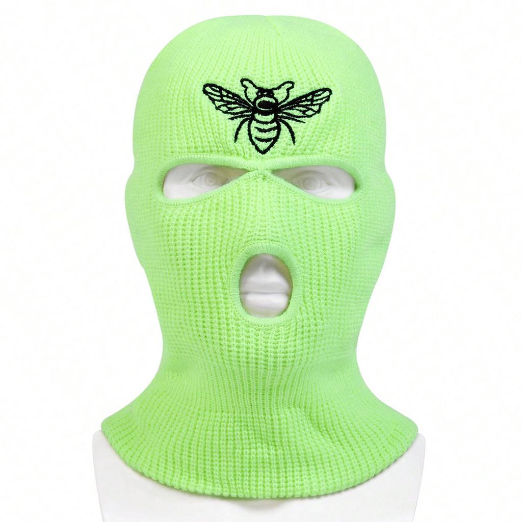 Unisex 5 stiler Broderi Balaklava Lue Vinter Varm Kald Lue Vindtett Strikkede Luer Vår Høst Utendørssport Reise for Kvinner Menn