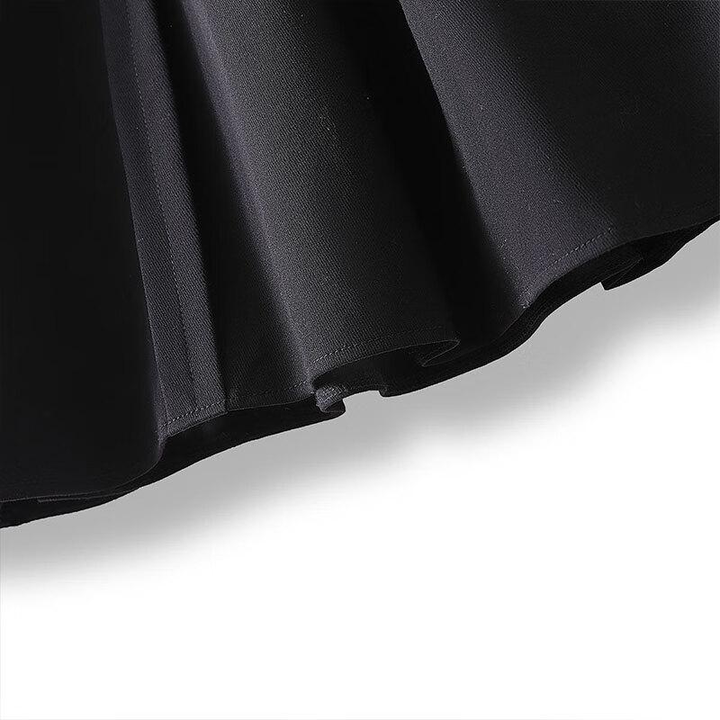 Sibeishe Commuter Style Spliced A-Line Midi Skirt