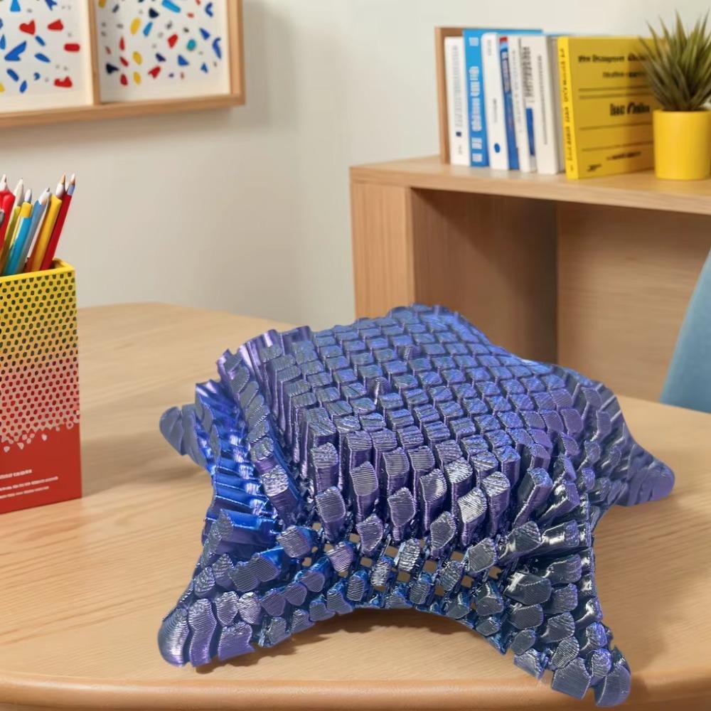 Moveable Joints 3D Printed Starfish Toy Colorful Movable Starfish Toy Easter Christmas