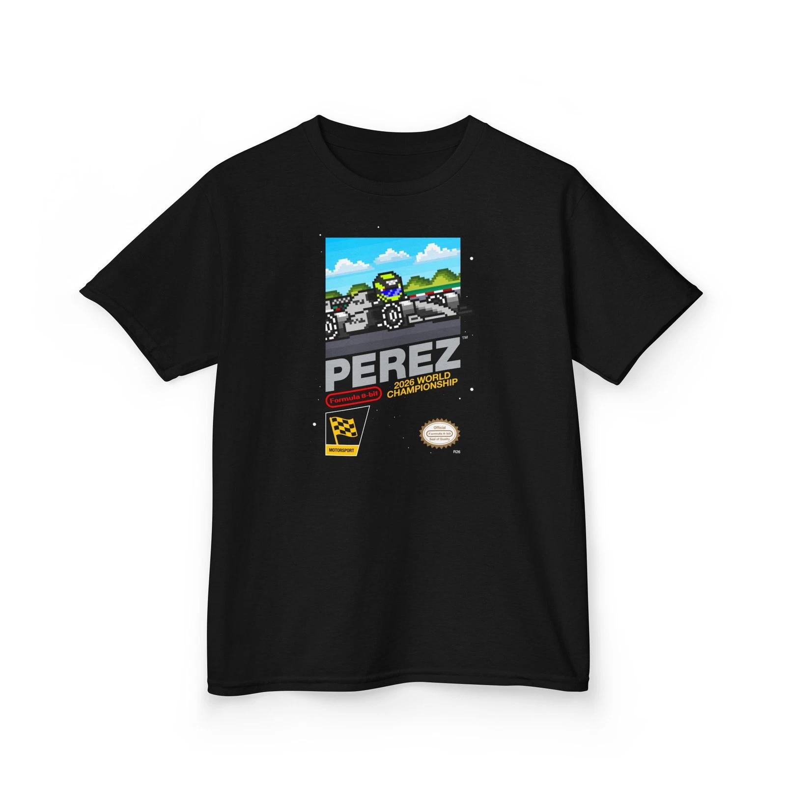 Perez 8-bit Game Kids Heavyweight 100% Cotton T-shirt S