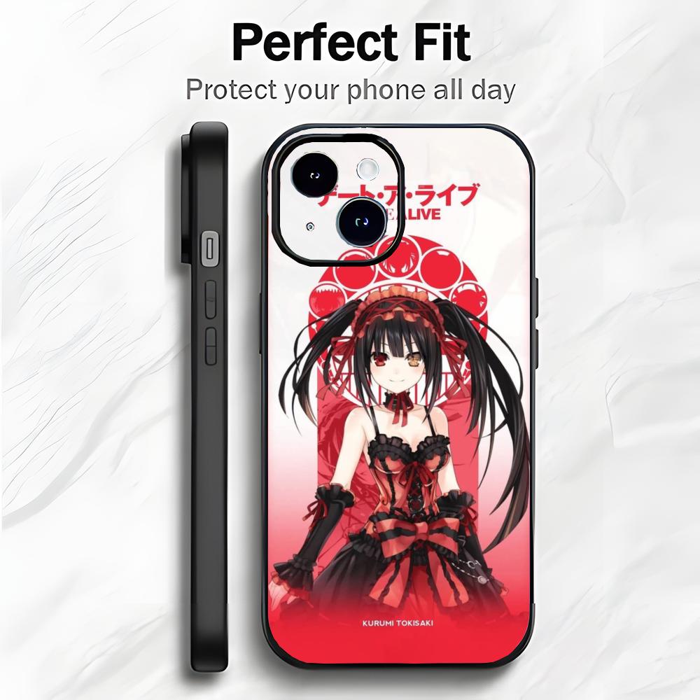 Anime T-Tokisaki Kurumi D-Date A Live Phone Case Phone Case Soft Packaging Lightweight For iPhone17 16 15 14 13ProMax