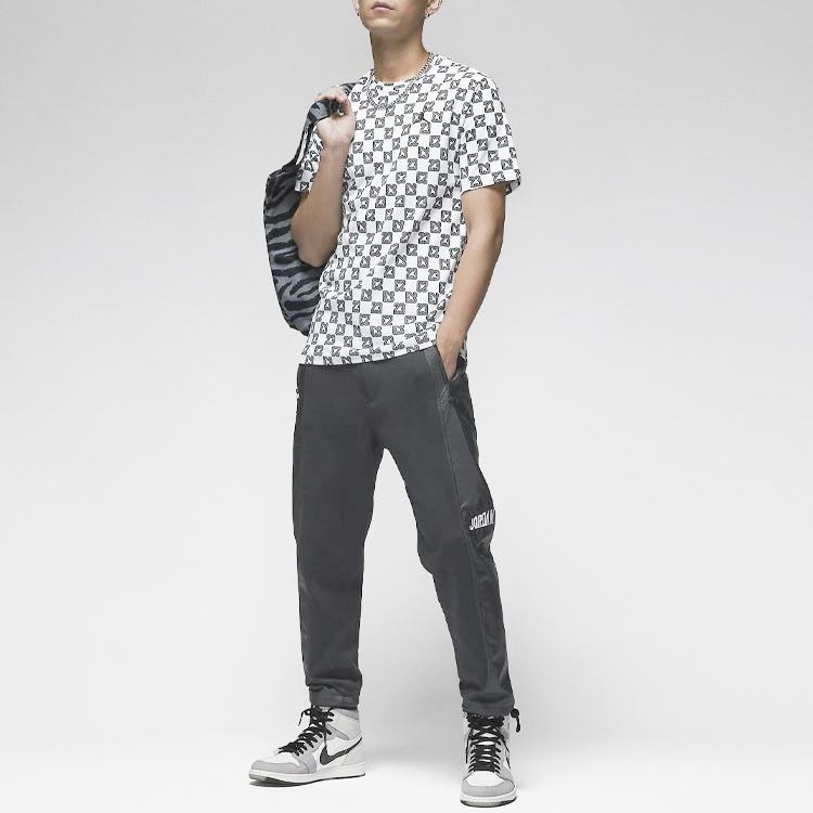 Jordan Jumpman All-Over Print Short Sleeve T-Shirt Men Tops Smoke-Grey FB7390-100