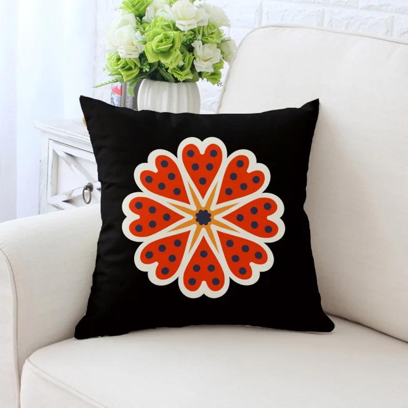 Creative Modern Ethnic Geometry Pillowcase Simple Black/White Sofa Cushion Case Hot Nordic Livingroom Bedroom Decorative Pillows