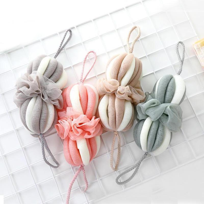 Bath Flower Strips Stretchable Bath Ball Long Strips Soft Bath Artifact Bathing and Scrubbing Adult Durable Stretchable Bath Ball