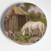 Walter Hunt Fratelli Pittura Arte Piatto Edgar Hunt Animale Cane Gatto Pecora Cavallo Piatto Decorativo Piatto da Appendere Arte Sfondo