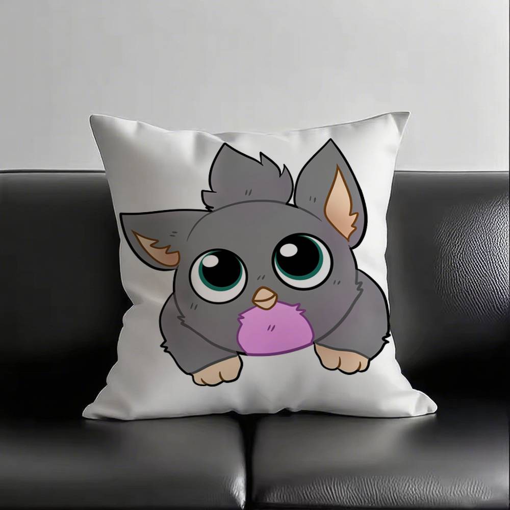 1pc Furby I Eat Kids Pillow Case Square Bedroom Sofa Leisure Comfort Cushion Car Living Room Home Decoration