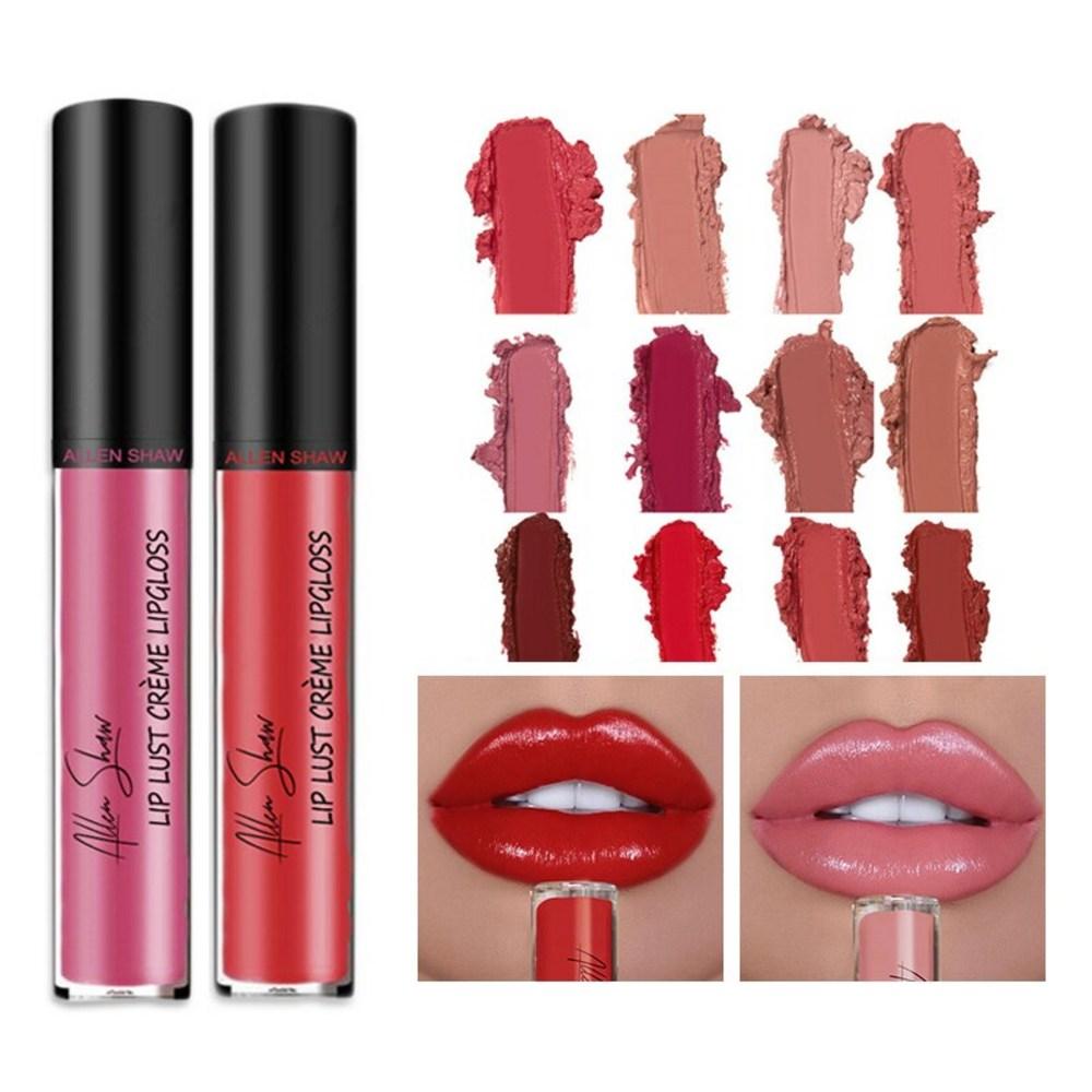 12 Colors Women Lipstick Cream Waterproof Long-lasting Moist Lip Gloss Vivid Colorful Makeup Dressing Table YZL, 15.B3, 1 Piece