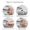 1pc 1080° Swivel Stainless Steel Faucet Extender Splashproof Dual Spray Mode Bathroom Sink Accessories Universal, with Adapter