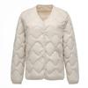Pinghu, light and thin down jacket women's short V-neck autumn and winter new thin loose large size liner jacket tide