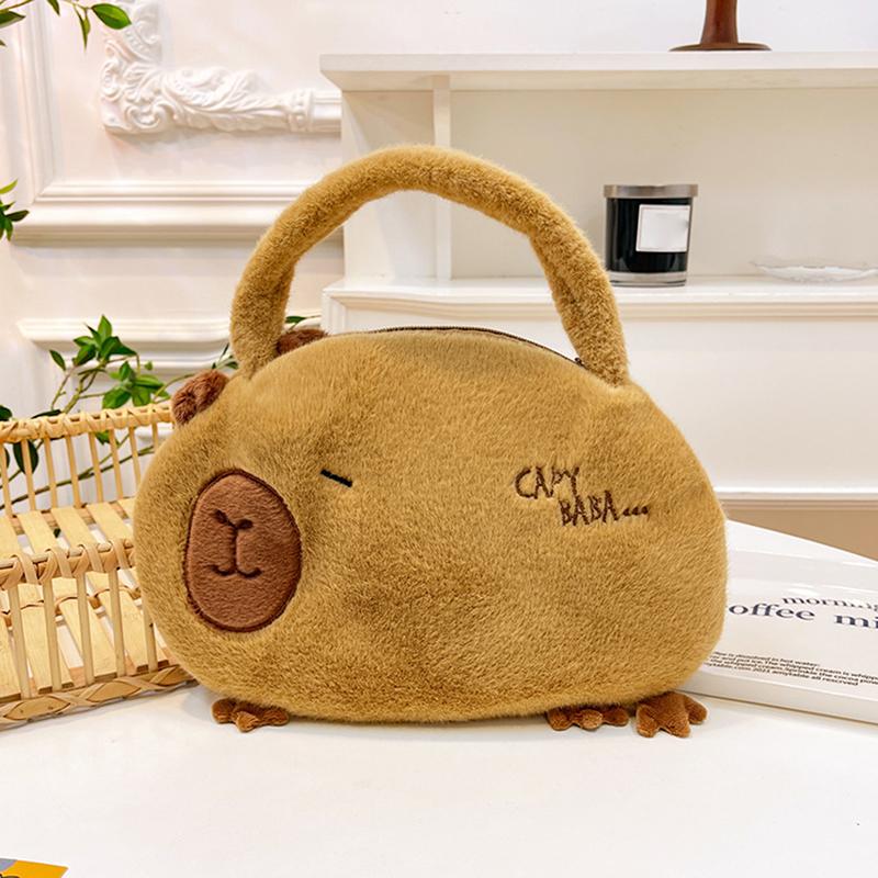 New Cute Plush Backpack Capybara Crossbody Bag Handbag Soft Capybara School Bag For Kids Birthday Christmas Festival Gifts