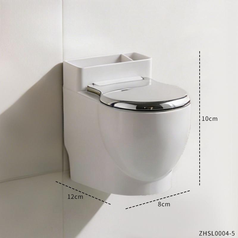 Creative Wall Mounted Ashtray Household Toilet With Lid Living Room Office Bedroom Bathroom Advanced Anti Fly Ash Ornament