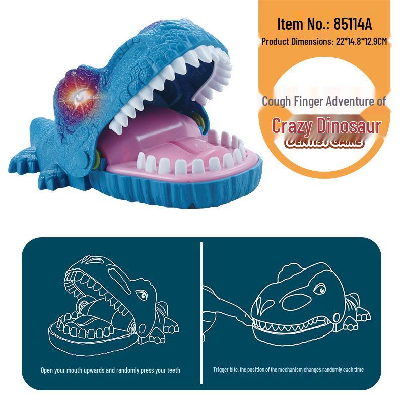 Kids' Prank Toys: Crocodile, Shark, Hippo, Dinosaur, Dog Bite Finger Challenge Game