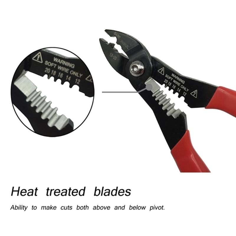 Spelacavi, Tagliacavi da 7 pollici, Spelacavi di precisione, Pinze taglia cavi a molla per impieghi gravosi per alluminio