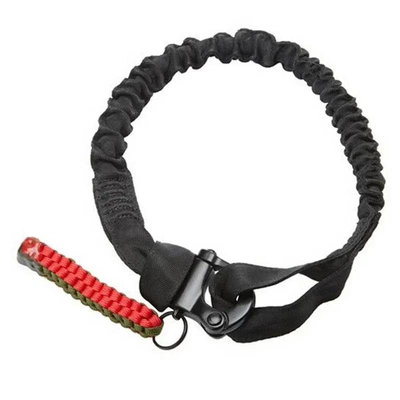 Taktischer Schnellverschluss Sicherheitsgewehrriemen Lanyard Riemen Seil Leine Kletterseil Airsoft Schutzschlinge für die Jagd im Freien