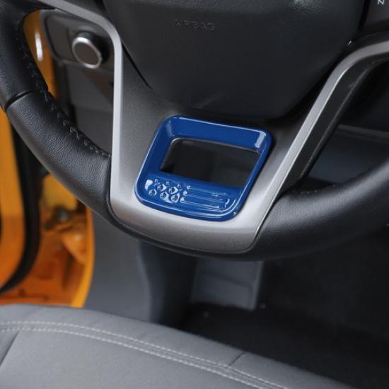 Lenkradverkleidung Dekorabdeckung Verkleidung Für Ford Bronco +Zubehör Blaues ABS