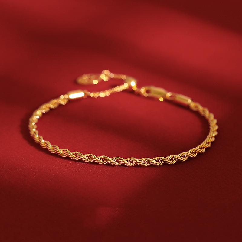 

Простой плетеный браслет средневековый винтажный персонализированный браслет осень и зима высококлассные украшения женские