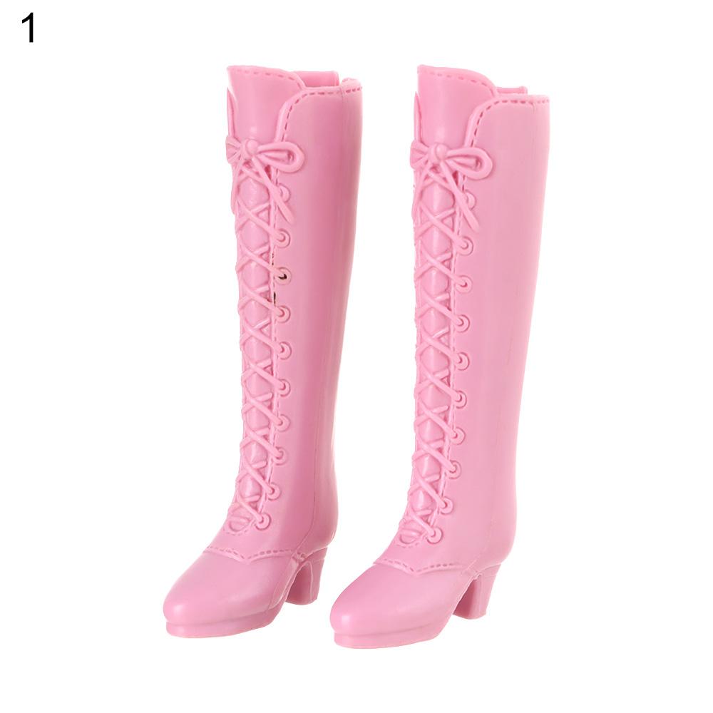 For Foot Length 2cm Fashion Doll Shoes Long Knees Boots High Heels Princess Sandals Casual Puppet Shoes Accessories Toys