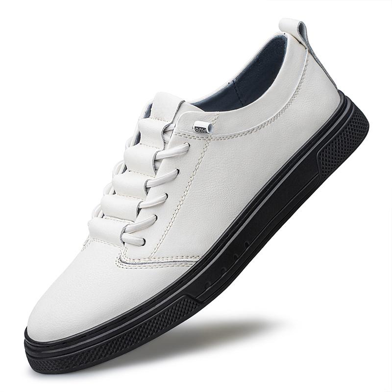 British Men's Trendy Shoes Breathable Soft Soled Men's Park Walking Shoes Versatile High-quality New Leather Casual Shoes