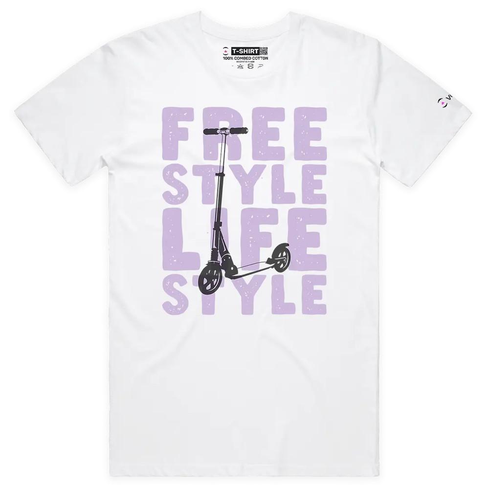 VOICEART Retro Scooter Free Style Lifestyle Graphic Premium T-Shirt 2XL