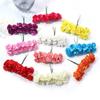 144PCS Mini Artificial Rose Flower Paper Rose DIY Paper Rose Bouquet Home Decor 2CM Artificial Flowers Bouquets