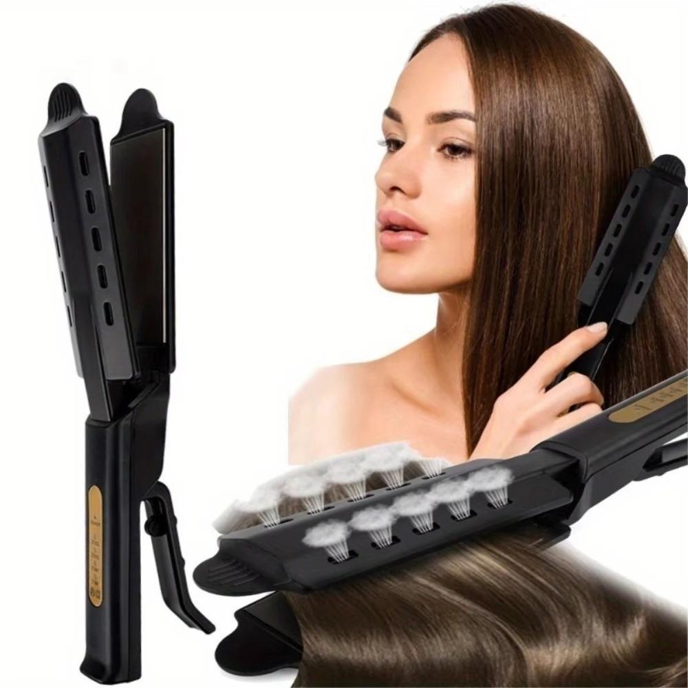 2 in 1 Flat Iron Wide Plate Straightening Iron Hair Styling Tools Professional Straightener  Travel