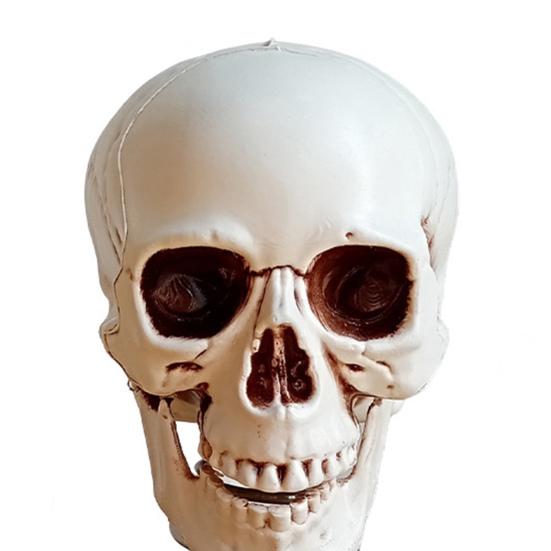Halloween Skull Tree Topper Spooky Plastic Skeleton Christmas Tree Ornaments for Halloween Xmas Home Party Decor