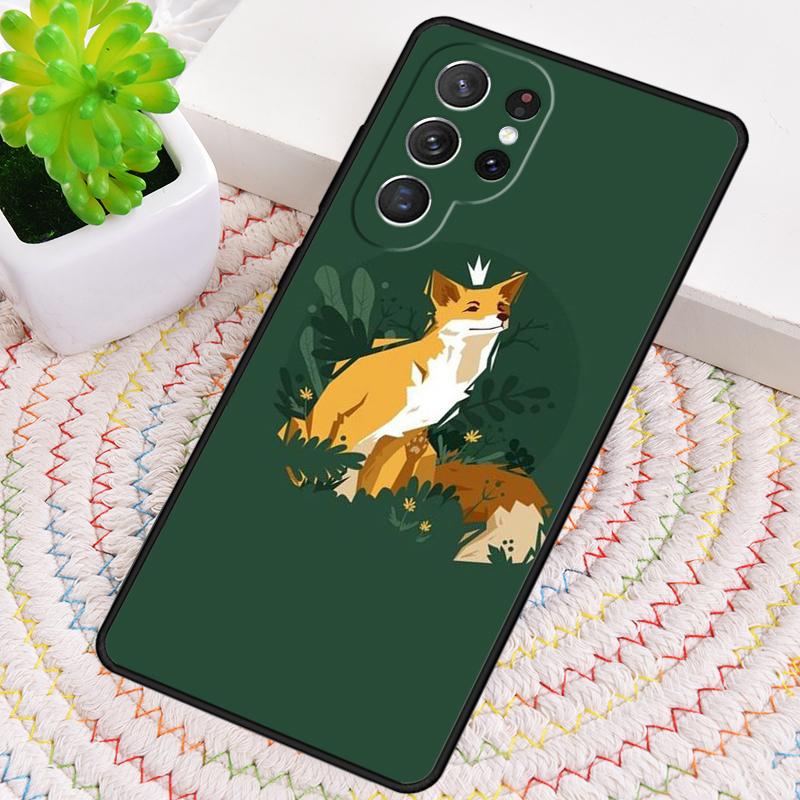 Fox Art Phone Case for Samsung Galaxy note 10 pro S26 Ultra S23 S24 FE S25 S21 S22 PLUS shockproof Cove