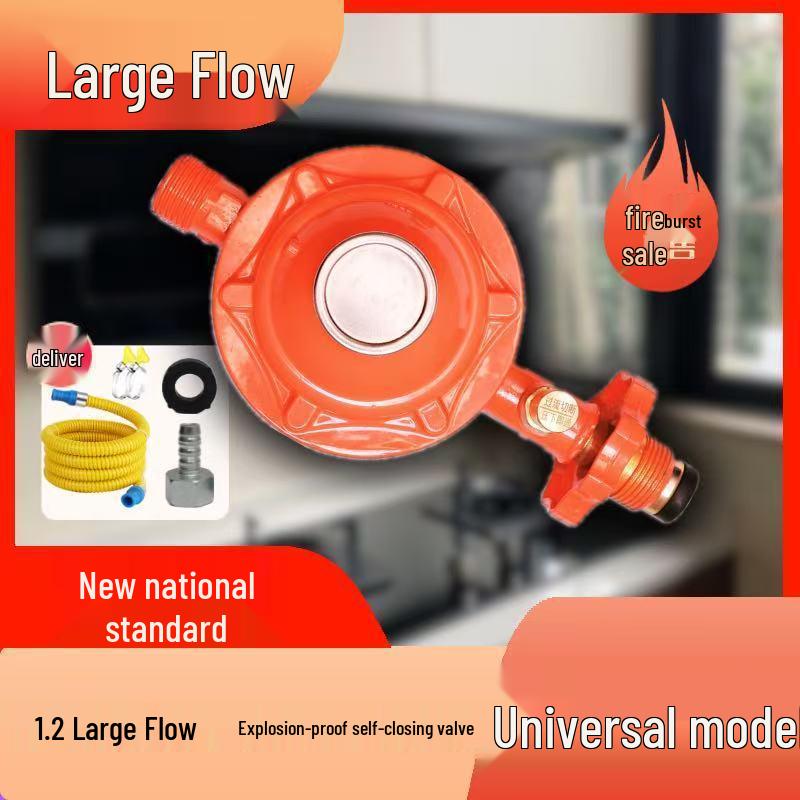 Univerzální nízkotlaký regulátor plynu se samosvorným ventilem pro domácí a komerční použití