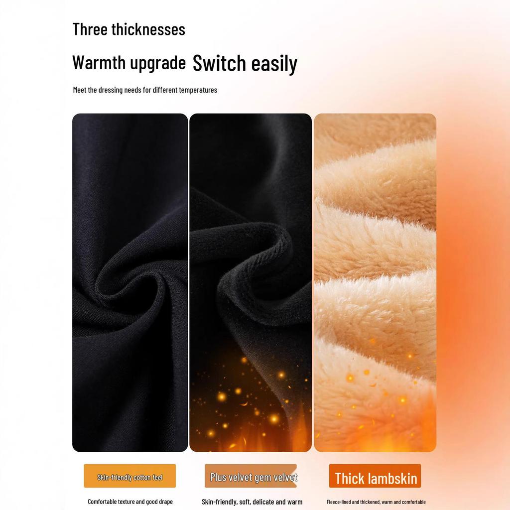 Unisex Lambswool Jogger Pants for Kids – High Waist, Thickened, Plus Velvet, Warm and Casual for Autumn and Winter.