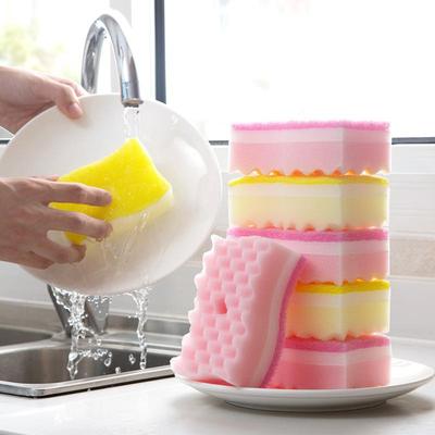 4/8 Pcs Heavy Duty Scrub Sponge for Cleaning Stink Free Dish Sponge Kitchen Sponges for Dishes,Pots,Pans