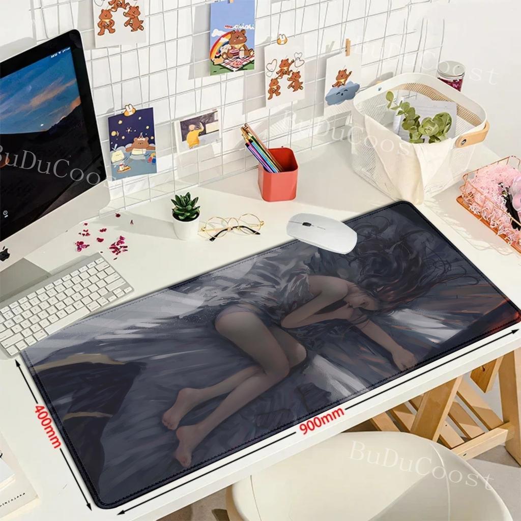 Anime Ghost Blade Ice Princess mousepad Anime mouse pad Gamer XL Computer Home Mousepad XXL Mouse Mat Non-Slip teclado mouse pad