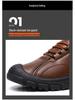 Herren Große Fleecegefütterte Baumwoll-Wanderschuhe, Weiche Sohle Rutschfest Lässige Outdoor-Schnee-Stiefel (2025)