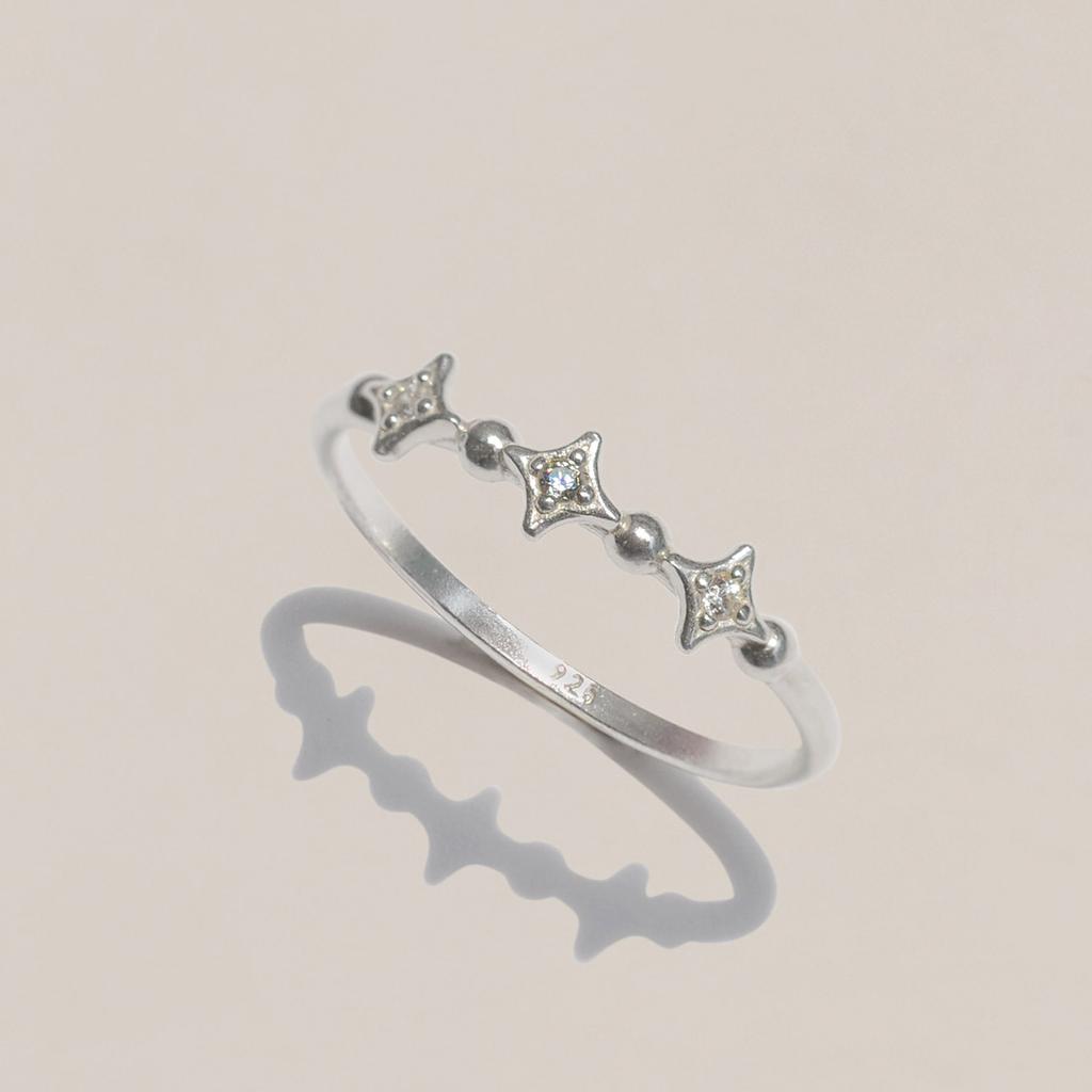 47Bag 925 Silver Star Polaris Thin Ring Danica