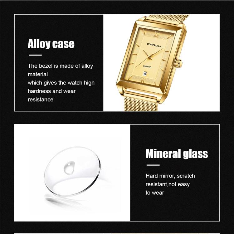 CRRJU-2197 Men's Watch Casual Business Fashion Personality Watch Men's Watch Women's Watch Student Watch Simple