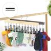Practical Storage Rack For Caps Belts Household Clothes Hanger with 12 Clip for Bedroom Or Entryway
