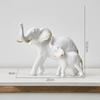 1pairs Creative Modern Elephant Statue Decoration Resin Animal Statue Sculpture Living Room Dining Table Decoration Craft