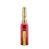 HHDZI 4mm Solderless Banana Plug Quick Push Type Audio Speaker Terminal High Temp Flame Retardant Nylon Shell Gold Plated PinGood Product