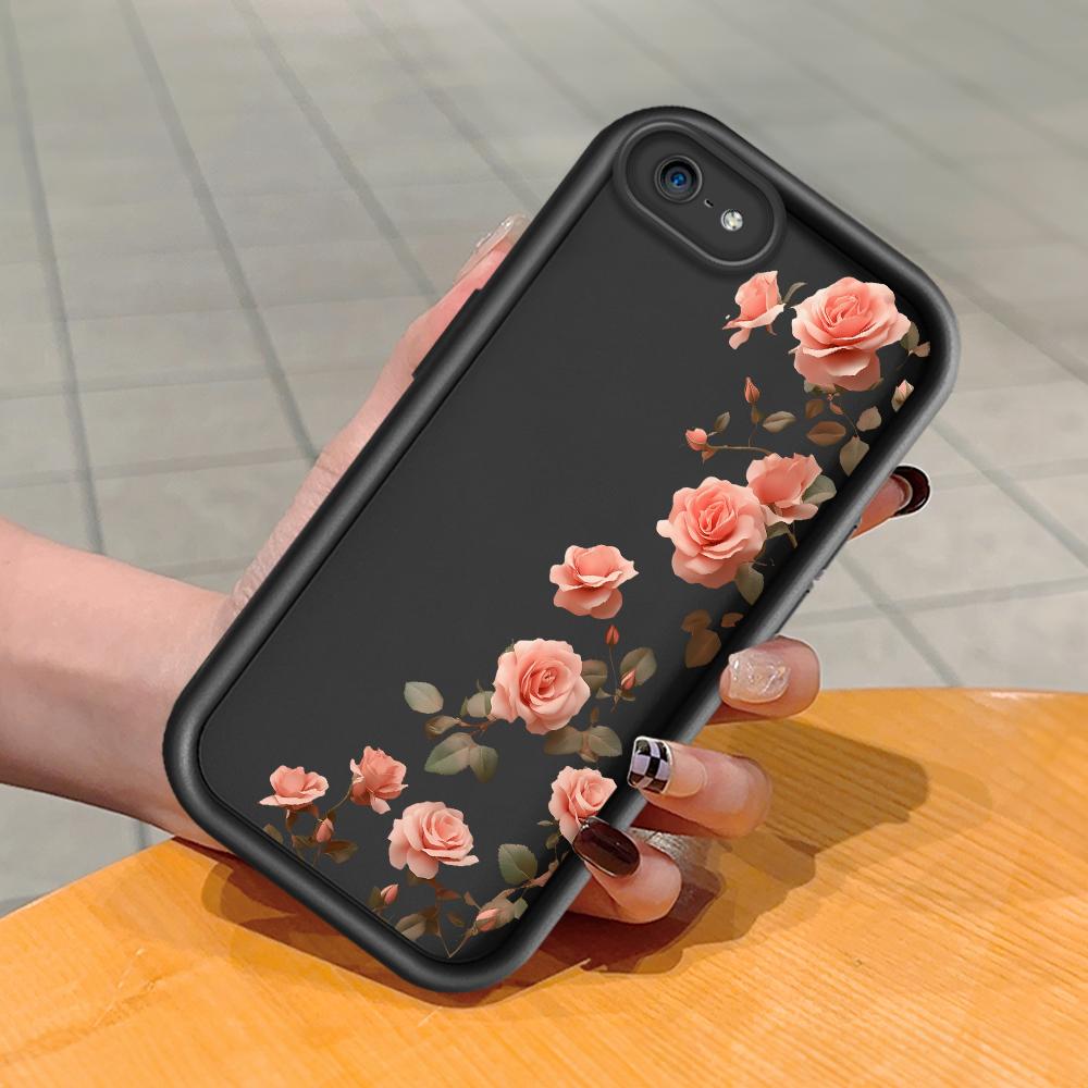 Soft Silicone Square Ladder Printing Pattern Phone Casing Full Cover Camera Shockproof Protection Rubber Case for iPhone Infinix Tecno OnePlus