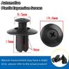 10/30/50/100pcs 8mm Plastic Rivet Fastener Universal Automotive Plastic Expansion Pierced Screw Clip Clip Bumper Fender Fender