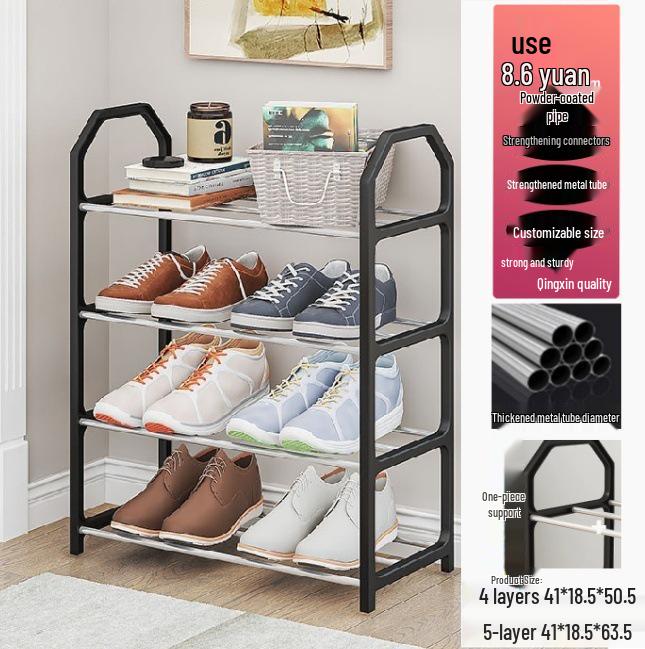 Stylish Multi-Layer Shoe Rack: Dustproof Storage Cabinet for Home & Dorm Use