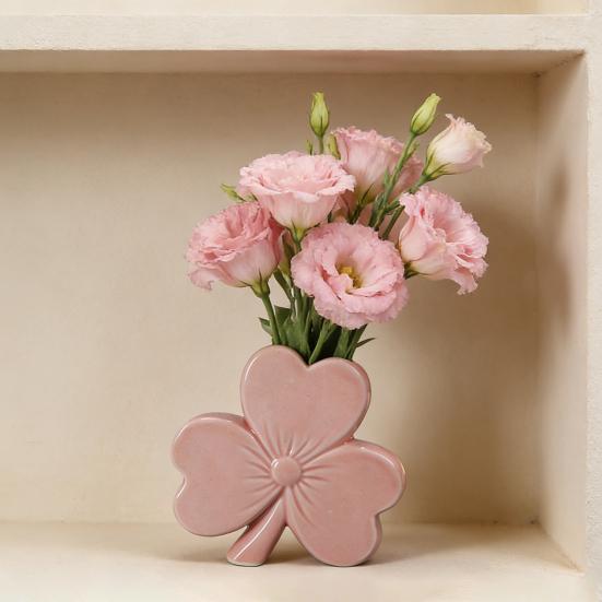 Ceramiczny Wazon na Kwiaty z Kokardą Nowoczesny Uchwyt na Kwiaty w Kształcie Kokardy Pojemnik Dekoracja Stołu do Domu i Biura Wazon na Dekoracyjne Rośliny Kwiatowe