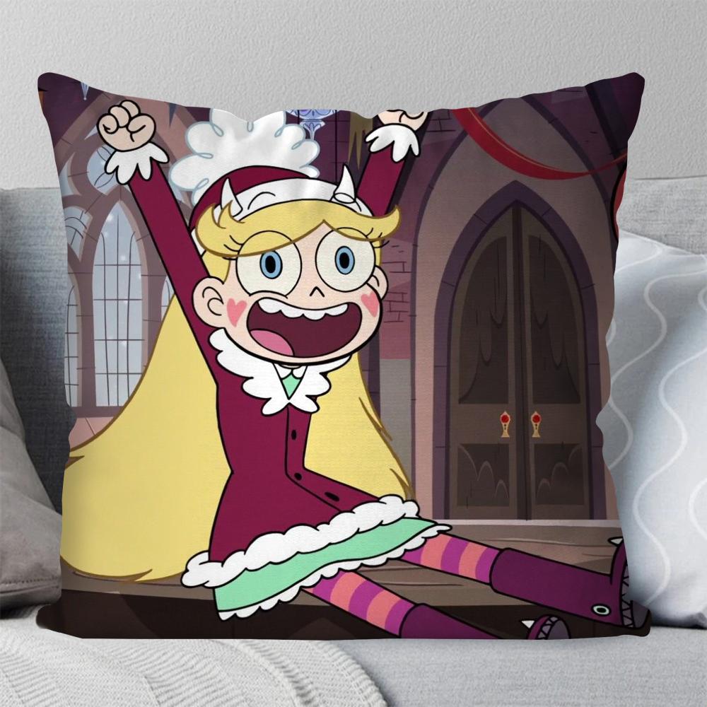 1pc S-Star B-Butterfly Animation Pillow Case Square Pillow Bedroom Sofa LeisureComfortCushionCarLivingRoom Home Decoration 40X40