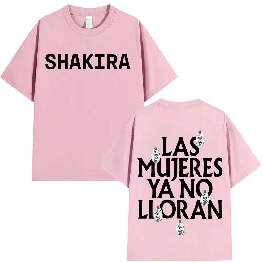 

Singer Shakira Las Mujeres Ya No Lloran Graphics Casual Tshrit Oversized Fashion Short Sleeve Tshrits Aesthetic High Quality Tee M