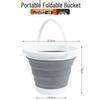 Large Portable Folding Water Bucket for Fishing, Travel, and Dorm Use