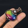 Rainbow Solar Quartz 999 Copper Wire Wrapped Pendant, Handmade Gemstone Pendant Jewelry, Gifts For Wife Brand New Pendant