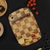 LIKUAI Chessboard Oval Acacia Wood Cutting Board