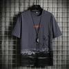 Men's 2024 Short Sleeve Loose Crew Neck T-shirt - Hong Kong Style Summer Trend