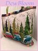 Bolso de mano de moda con estampado para mujer 3dtemu, material de lona, para uso casual de verano