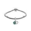 925 Sterling Silver Glass Synthetic Cubic Zirconia Bracelets Women's ZT24092229A